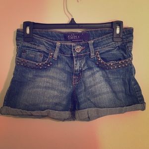 Denim shorts